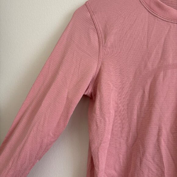 Lululemon Athletic Swiftly Tech Relaxed Long Sleeve Shirt Pink Women’s Size 2 - Picture 5 of 8